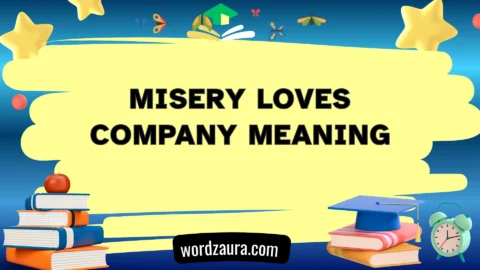 misery loves company meaning