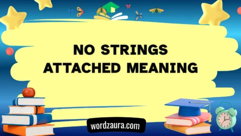 no strings attached meaning