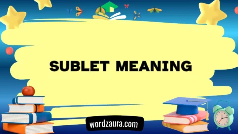 sublet meaning
